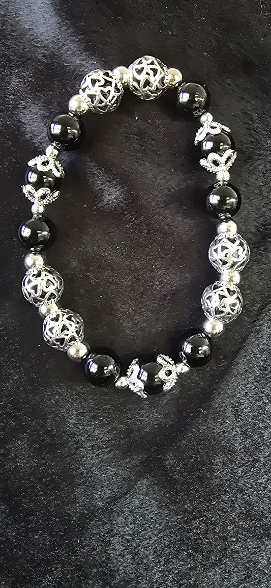 Silvery hearts