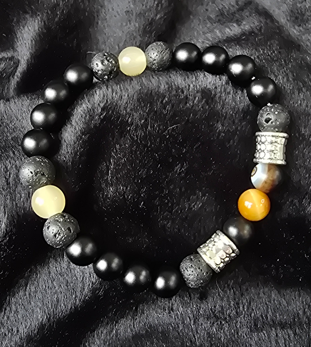 Tiger's eye and lava